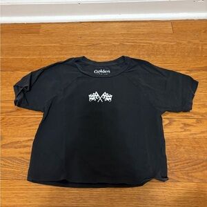 Golden Hour Girls Black T-Shirt Size Small
